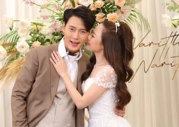“ต๊ะ วริษฐ์” ควงแฟนสาว “แอน วริษฐา” ฉลองมงคลสมรสหวานชื่น