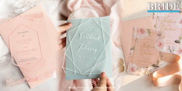 การ์ดงานแต่งสุดเก๋ เรียบหรูดูแพง ด้วยงาน อะคริลิค